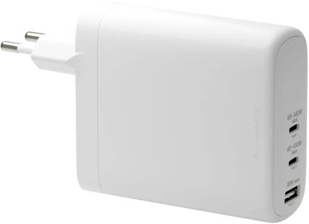 dbramante1928 re-charge | Wall Charger - USB-C 140 Watt + USB-C 100 Watt + USB-A 18 Watt - Wit - One size
