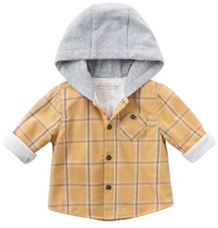 DBX14411 Dave Bella Winter Baby Jongens Mode Plaid Zakken Gewatteerde Kapmantel Kinderen Tops Baby Peuter Bovenkleding 7Y (130cm)