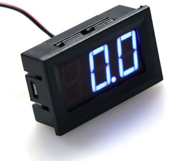 Dc 0-100V 3-Draad Voltmeter Led 0.56in Digitale Voltage Meter Panel Monitor Tester Blauw