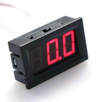 Dc 0-100V 3-Draad Voltmeter Led 0.56in Digitale Voltage Meter Panel Monitor Tester Rood