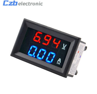 DC 100V 10A Voltmeter Amperemeter Blauw + Rood LED Amp Dual Digitale Volt Meter Gauge