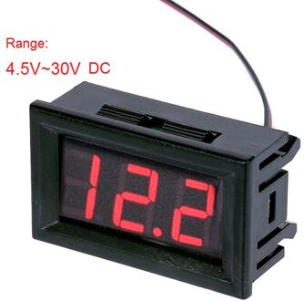 Dc 100V 10A Voltmeter Amperemeter Blauw Rood Led Amp Dual Digitale Volt Meter Gauge, 4.5V Naar 30V Voltmeter Voltage Meter stijl 1