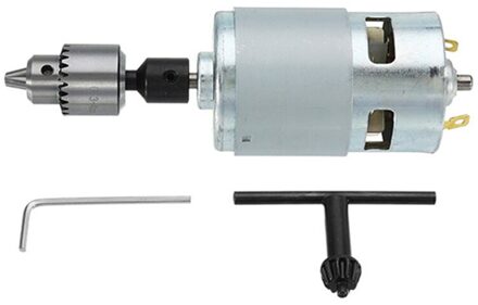 Dc 12-24V 775 Motor Elektrische Boor Met Boor Chuck Dc Motor Voor Polijsten Boren Snijden