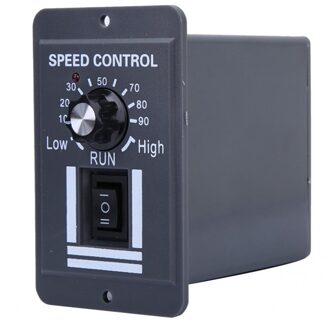Dc 12-60V 40A Pwm Borstel Motor Speed Controller Cw Ccw Omkeerbare Schakelaar Vooruit/Achteruit rotatie Controle Meter