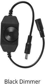 Dc 12V - 24V 4A Led Dimmer Touch Dimmen Helderheid Led Controller Aan/Uit Schakelaar voor Enkele Kleur Led Strip Licht zwart Dimmer