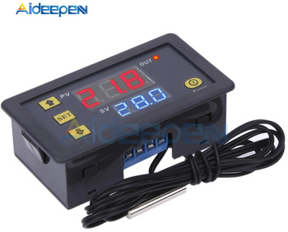 DC 12V 24V AC 110V-220V W3230 Temperature Controller LED Digital Thermostat Thermometer Temperature Control Switch Sensor Prode