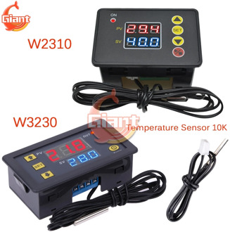 DC 12V 24V AC 110V 220V W3230 W2310 Temperature Controller Digital Thermostat LED Diaplay NTC Sensor Temperature Control Switch