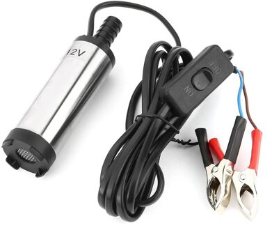 Dc 12V 38Mm Elektrische Brandstof Overdracht Pomp Water Olie Transfer Tanken Dompelpomp Voor Auto Motor