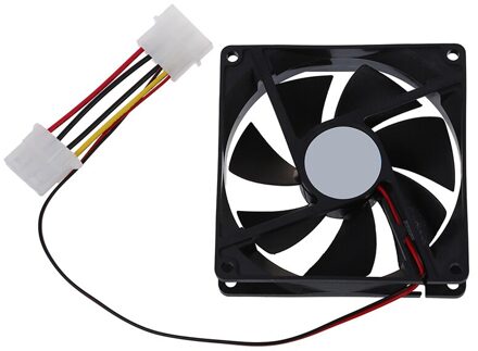 DC 12V 4 Pin Black Plastic PC Koelventilator 90mm x 90mm x 25mm