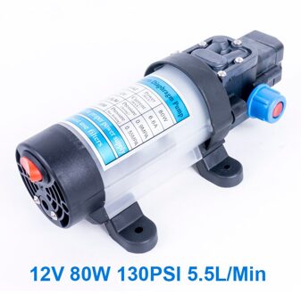DC 12V 80W 5.5L/Min Micro Membraanwaterpomp zelfaanzuigende Pomp Automatische Schakelaar Voor Thuis tuin