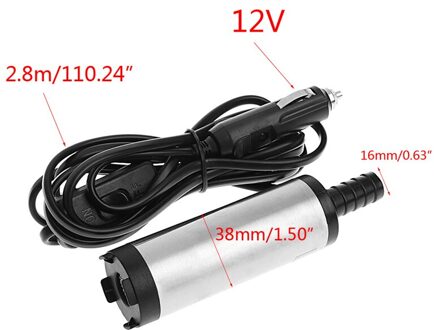 Dc 12V Dompelpomp Transfer Pomp Brandstof Diesel Water Olie 12L/Min