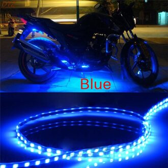 Dc 12V Motor Led Strip Smd Waterdichte Underbody Decoratieve Strip Licht Voor Auto Motorfiets Mooie Decoratieve Zachte Verlichting Blauw