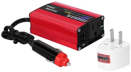 Dc 12V Naar 110V 220V Ac Auto Omvormer Automatische Transformator Met Dual Usb Auto Adapter 500W dc Naar Ac Power Converter