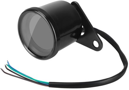 Dc 12V Scooter Atv Meter Retro Lcd Kilometerstand Led Lcd Toerenteller Universal Indicator Fuel Meter Motorfiets Digitale Snelheidsmeter zwart