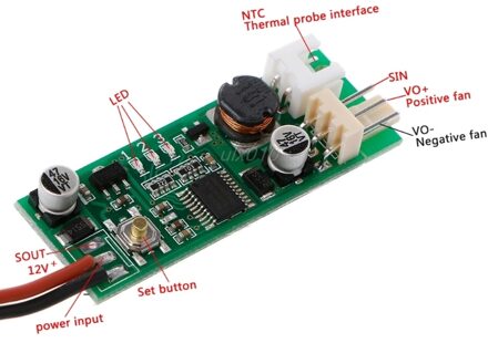 Dc 12V Temperatuur Controller Denoised Speed Controller Op/Off Voor Pc Fan/Alarm Juli &