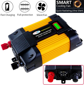 DC 12V to AC 110/220V Car Inverter LED Display Dual USB Power Converter Voltage Adapter Transformer 4000W/6000W Multifunction
