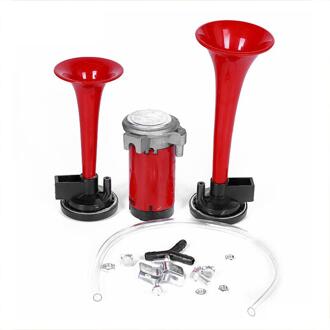 DC 12V Universal Air Hoorn 135db Geluid Super Luid Trein Dual Trompet Air Horn met Compressor Kit voor Voertuigen vrachtwagens Boten Cars