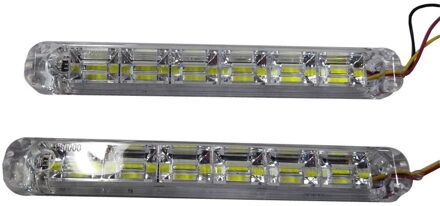 Dc 12V Universele Dagrijverlichting Fog Lamp Auto Styling Led Day Light Drl Lamp 2 Stuks