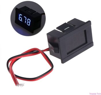 Dc 2 Draden 4.5-30V Mini Led Digitale Display Voltmeter Volt Voltage Panel Meter R9CC blauw