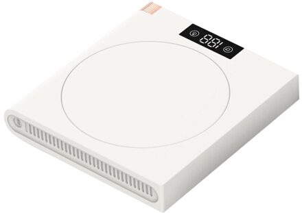 Dc 5V 10W Mini Verwarming Onderzetters Usb Opladen Led Display Drinken Warmer Heater Base Mok Mat 5 Versnellingen verwarming Aanpassing Mokken Warmer wit
