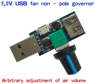 DC 5V Mini USB Fan Gouverneur Wind Speed Controller Air Volume Regulator Cooling Mute Multi Functie Ventilatorsnelheid schakelaar Module