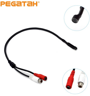 DC 6-14V Sound Monitor Audio Pickup Mini Pickup Audio Microphone RCA Power Cable for Cctv Security Camera DVR Video Surveillance