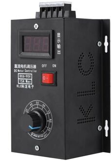 Dc 6-90V Pwm Dc Motor Speed Controller Regulator Plc 15A Gouverneur Volt Display