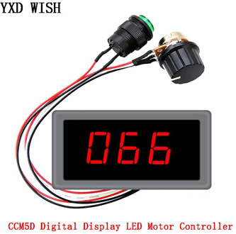 DC 6V 12V 24V 5A Adjustable PWM DC Motor Speed Controller CCM5D Digital Display Regulator LED Motor Controller Speed Regulator