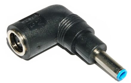 DC 7.4*5.0mm Ultra slim DC Jack naar HPDell 4.5*3.0mm Plug 90 Graden Haakse adapter Voor Laptop