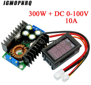DC 9A 300W 150W Boost Converter Step Down Buck Converter Power module DC 0-100V 10A Digital Voltmeter Ammeter Dual Display