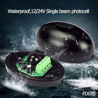 DC/AC 12~24V waterproof IP55 photocell automatic gate door safety sensor alarm infrared beam sensor photocell 15m detect range