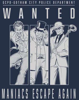 DC Batman Gotham's Most Wanted Hoodie - Navy - L