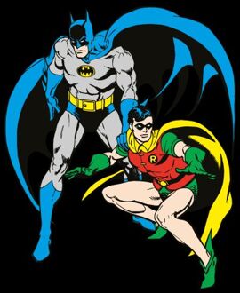 DC Batman & Robin Men's T-Shirt - Black - 3XL