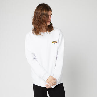 DC Batman Unisex Embroidered Sweatshirt - White - XXL - Wit