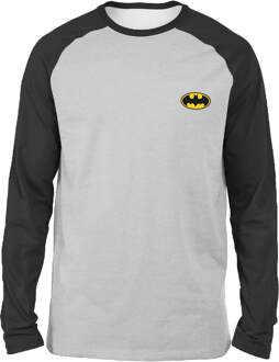 DC Batman Unisex Long Sleeved Raglan T-Shirt - Grey/Black - S