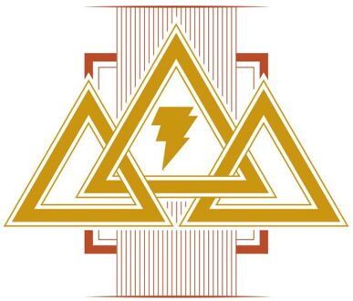 DC Black Adam Tri Force Unisex T-Shirt - White - XL