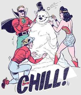 DC Chill! Women's Christmas T-Shirt - Grey - S Grijs