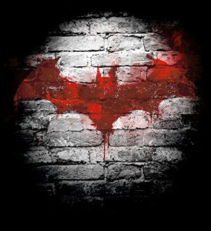 DC Comics Batman Logo Wall Dames T-shirt - Zwart - XL