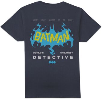 DC Comics Batman World's Greatest Detective Unisex T-Shirt - Navy - M Blauw