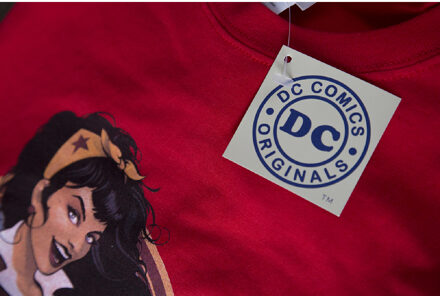 DC Comics Bombshell Wonder Woman Logo Heren T-Shirt - Rood - S