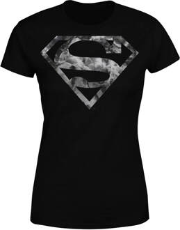 DC Comics DC Originals Marble Superman Logo Dames T-shirt - Zwart - 5XL