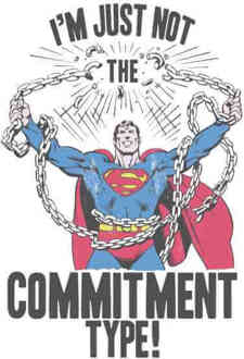 DC Comics DC Originals Superman Commitment Type T-shirt - Wit - 5XL - Wit