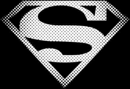 DC Comics DC Originals Superman Spot Logo T-shirt - Zwart - 3XL