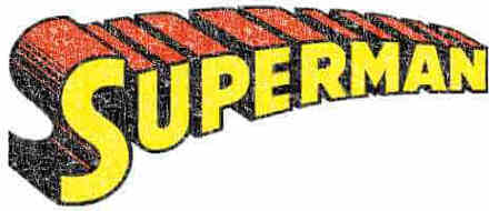 DC Comics DC Superman Telescopic Crackle Logo Men's T-Shirt - White - 5XL Wit