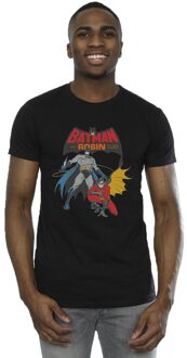 DC Comics Heren Batman en Robin T-Shirt (Zwart) - 5XL