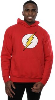 DC Comics Heren Flash Distressed Logo Hoodie (Rood) - 2XL