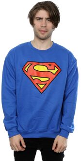 DC Comics Heren Superman Logo Sweatshirt (Koningsblauw) - 2XL