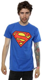 DC Comics Heren Superman Logo T-shirt (Koningsblauw) - maat L