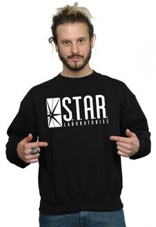 DC Comics Heren The Flash STAR Labs Sweatshirt (Zwart) - maat L