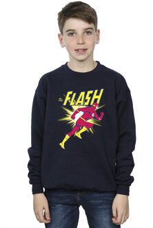 DC Comics Jongens The Flash Hardloop Sweatshirt (Marineblauw) Navy - 5-6J / 110-116cm